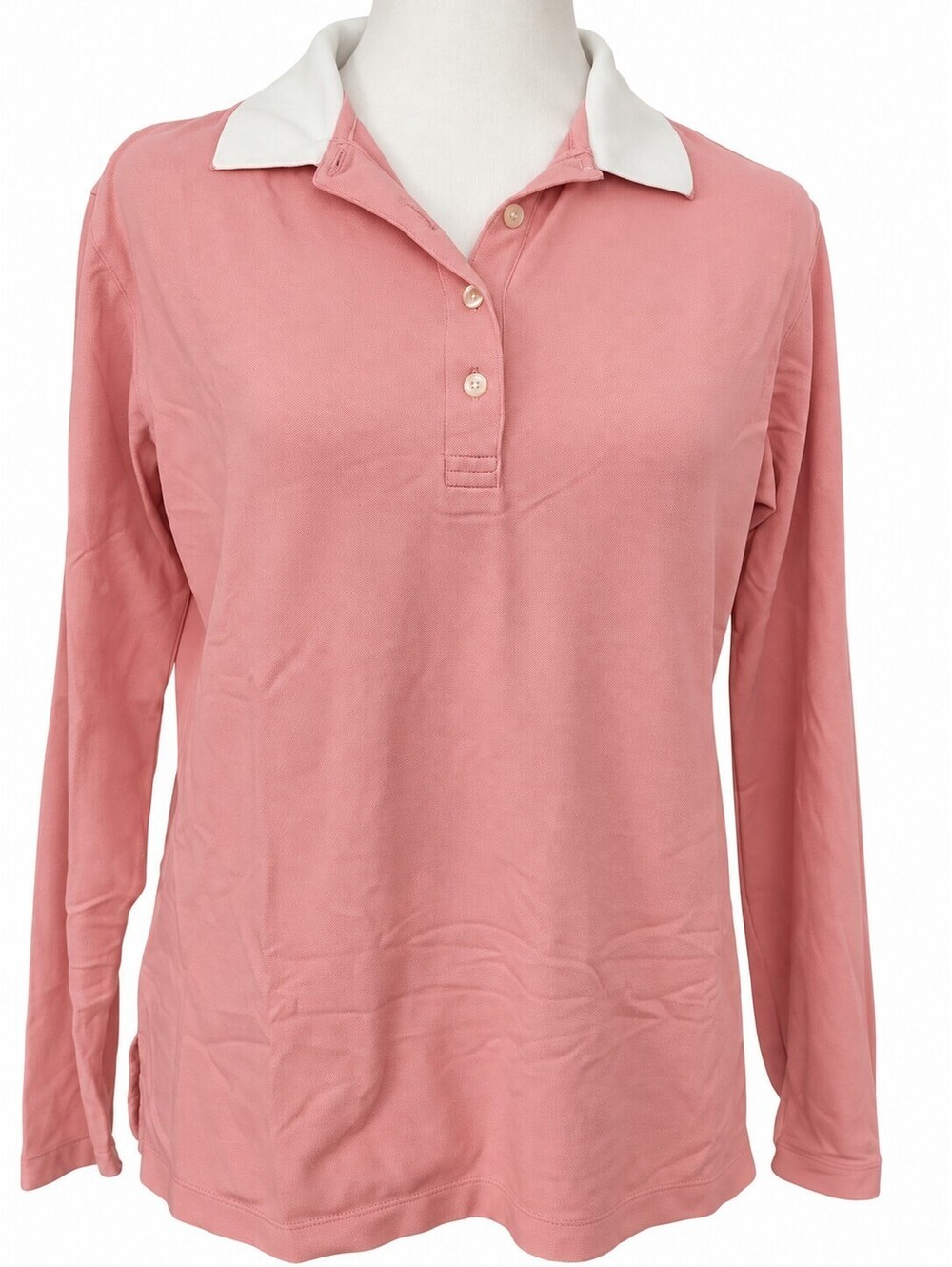 Coolibar Golf Shirt Sz S Pink UPF 50 Outdoor Long-Sleeve Athletic Hiking